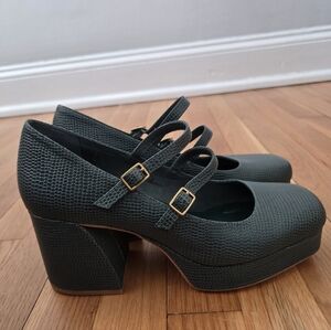 Charlotte Stone Bizzy Maryjane Platform In Emerald